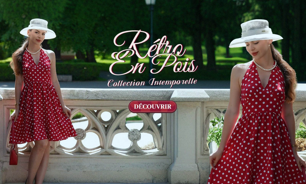 Retro Stage â RĂȘve de Pois : L'ĂlĂ©gance RĂ©tro Française RevisitĂ©e