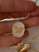 Collier pendentif cadre photo papillon vintage