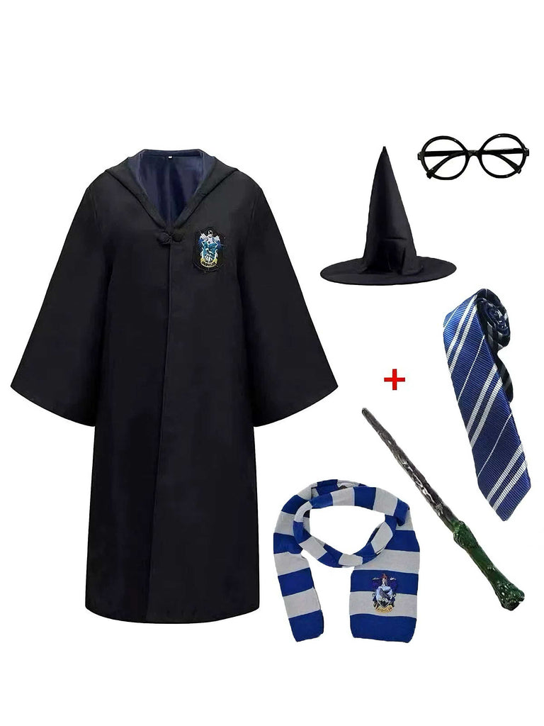 Ensemble de costumes d'école de sorciers Halloween années 1970