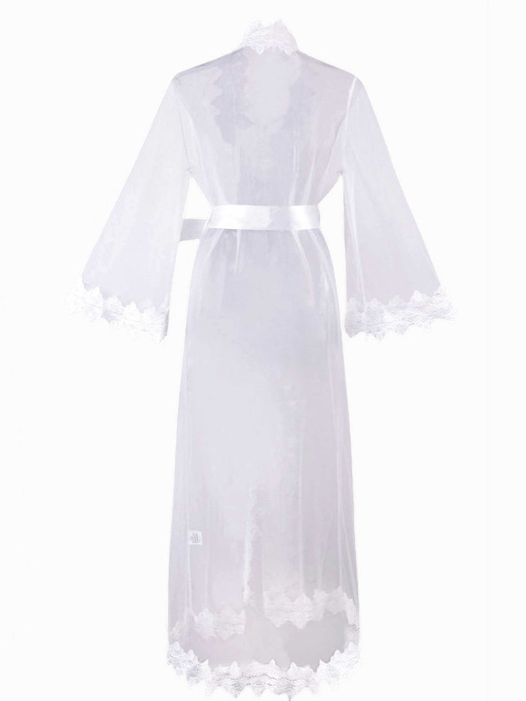 Ensemble nuisette blanche en dentelle et maille années 1930