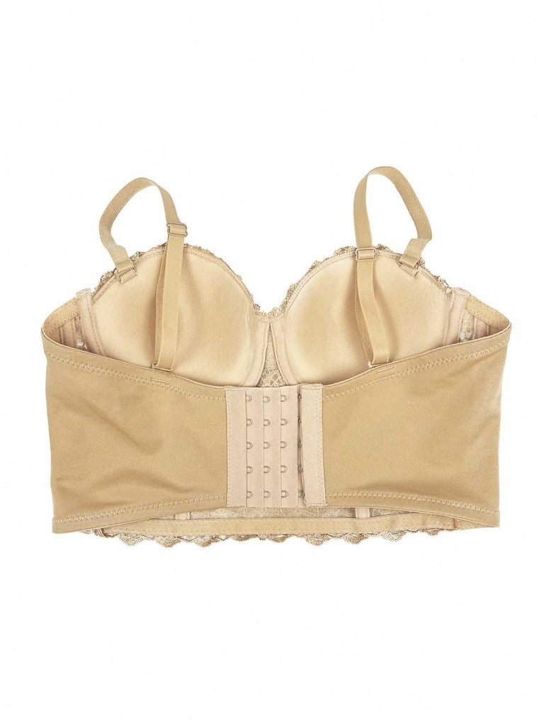 Haut corset à bretelles et strass scintillants des années 1980