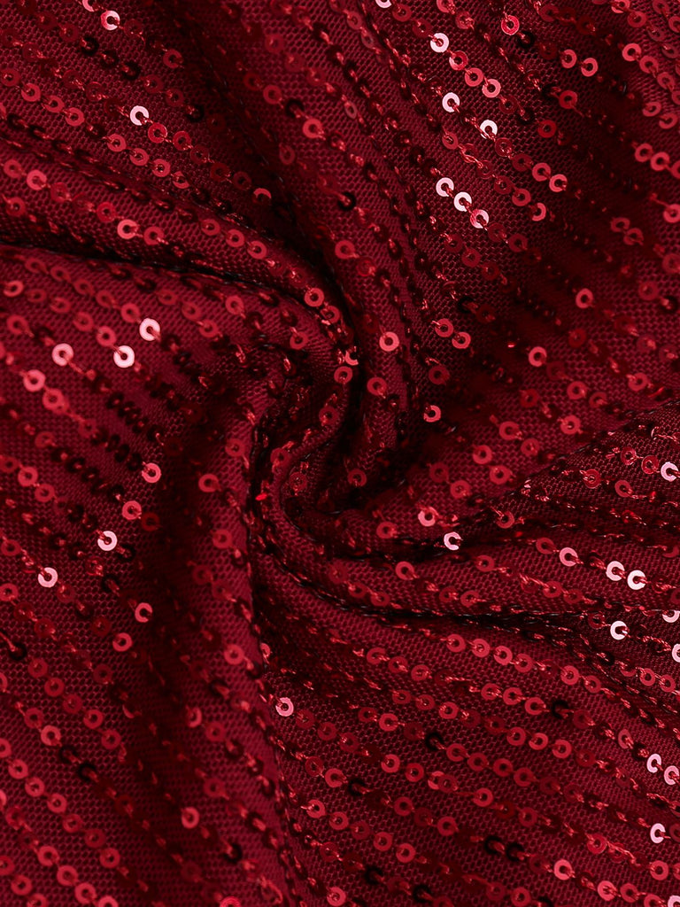 Combinaison en fourrure pailletée et bordure années 1970