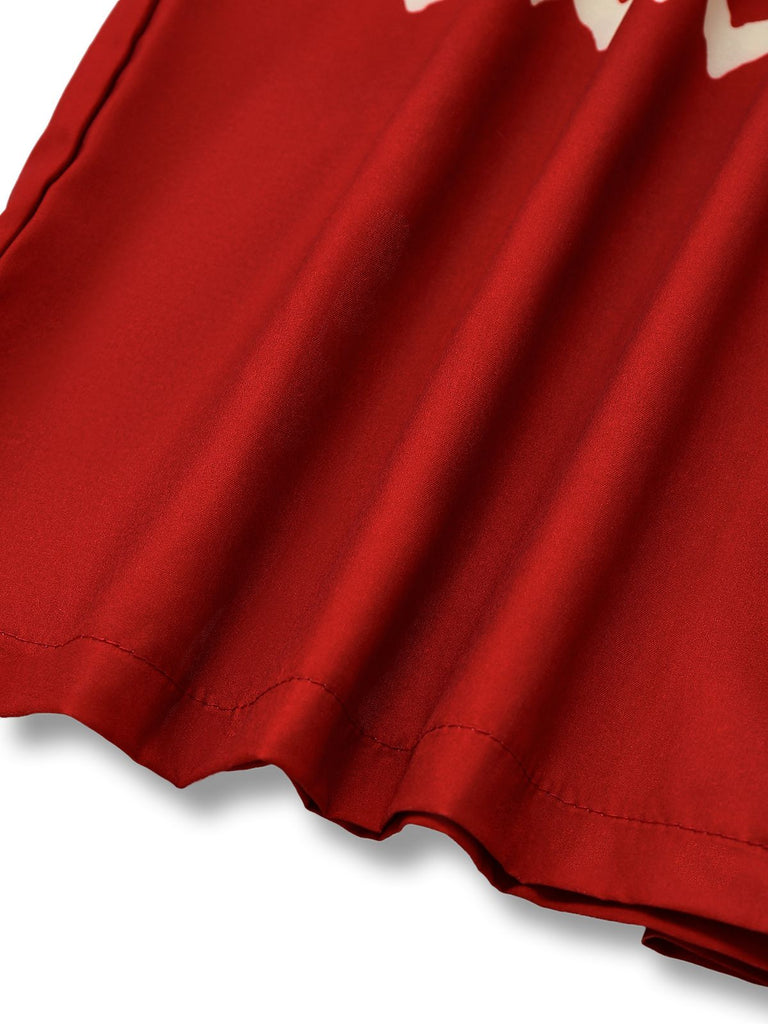 Combinaison col carré imprimé tribal bohème des années 1970