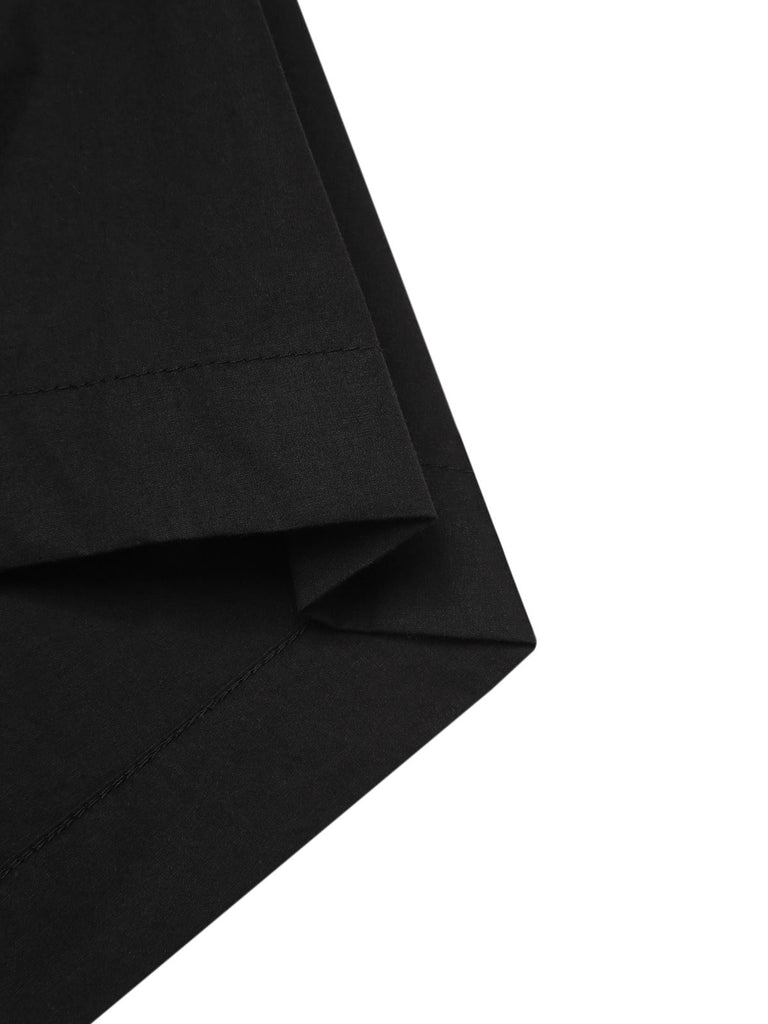 Combishort blanche et noire coton à bretelles années 1950