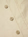 Chemisier crème en coton uni à boutons années 1930