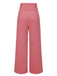 Pantalon rose coton en à boutons des années 1950