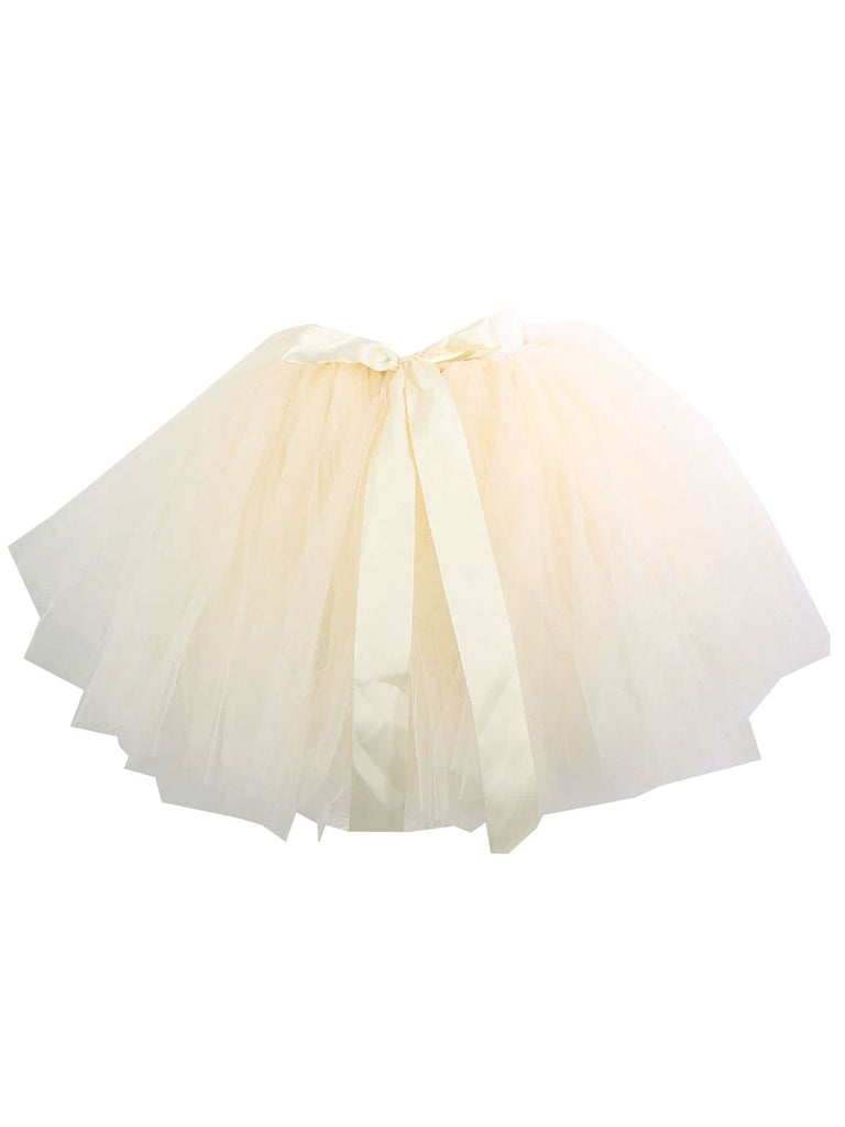 Jupon en maille avec nœud papillon des années 1950