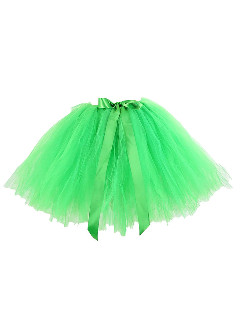 Jupon en maille avec nœud papillon des années 1950