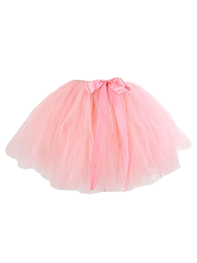 Jupon en maille avec nœud papillon des années 1950