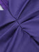 Robe trapèze à encolure en V violet foncé des années 1950