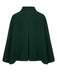 Manteau cape à revers couleur vert des années 1940