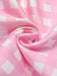 [Pré-vente] Robe rose à carreaux patchwork latéraux fendus des années 1960