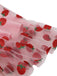 Robe rose fraise à bretelles spaghetti des années 1950