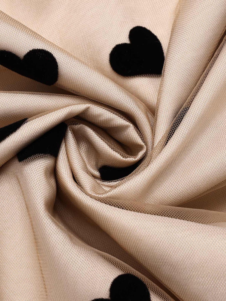 Robe Swing Vintage Année 50 Noire à Pois Cocktail Pin Up