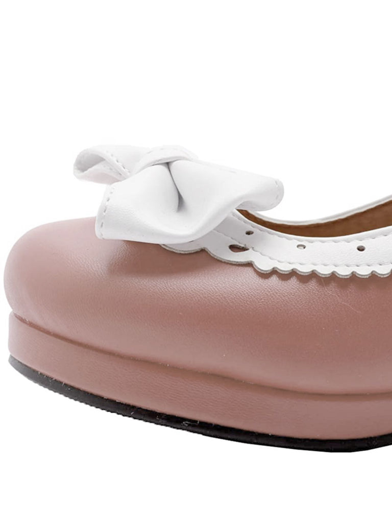 Chaussures à Talons Hauts avec Nœud Papillon