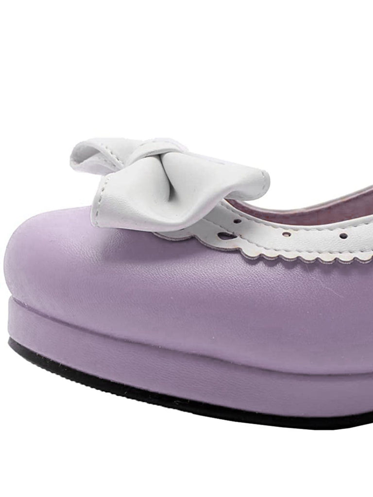 Chaussures à Talons Hauts avec Nœud Papillon