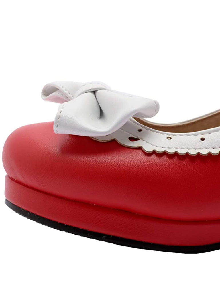 Chaussures à Talons Hauts avec Nœud Papillon