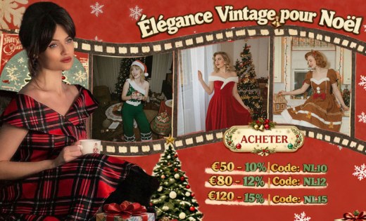 Retro Stage Vintage : 28 des plus belles robes de Noël et tenues rétro (2025)