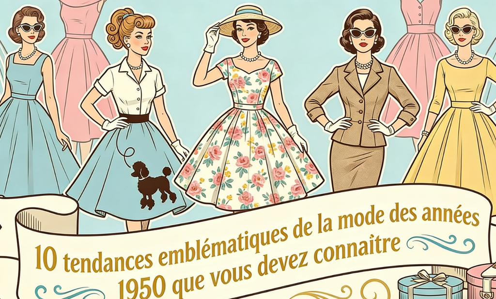 10 tendances emblématiques de la mode des années 1950 à connaîtr