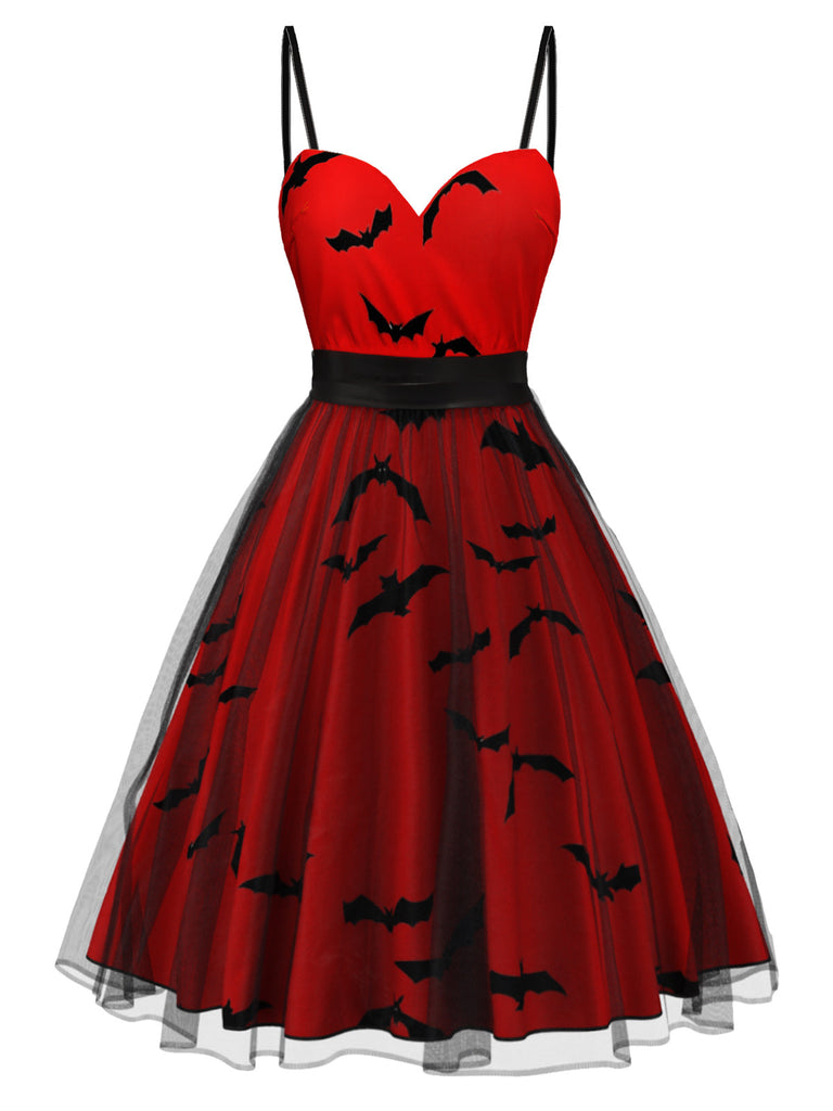 [Pré-vente] Robe rouge vin en maille à col cœur chauve-souris années 1950