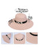 Chapeau de soleil pliable vintage à large bord avec perle