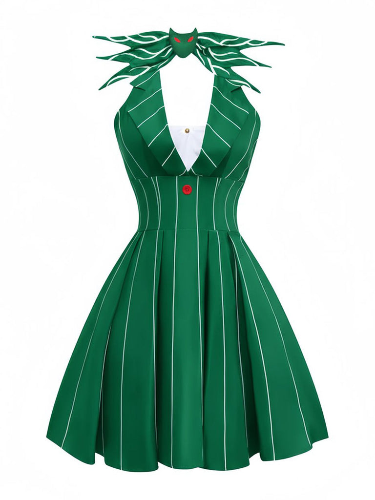 [Pré-vente] Robe chauve-souris de L'Étrange Noël de Monsieur Jack verte années 1960