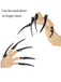 Gants noirs longs à griffes pour Halloween