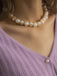 Collier de perles enroulé en alliage vintage