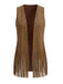 Gilet Western à Franges et Clous en Daim Années 30