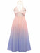 [Prévente] Robe Dos Nu Décolleté Plongeant Dégradé Violet années 40 4