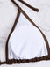 Bikini col halter unie et cache-maillot crochet 1940s