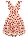 [Prévente] Robe Évasé Filet Marguerite Beige Années 1950 4
