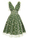 [Prévente] Robe Évasé Filet Marguerite Beige Années 1950 10