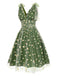 [Prévente] Robe Évasé Filet Marguerite Beige Années 1950 11