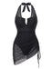 Maillot de Bain Une Pièce Filet Halter Années 1950 6