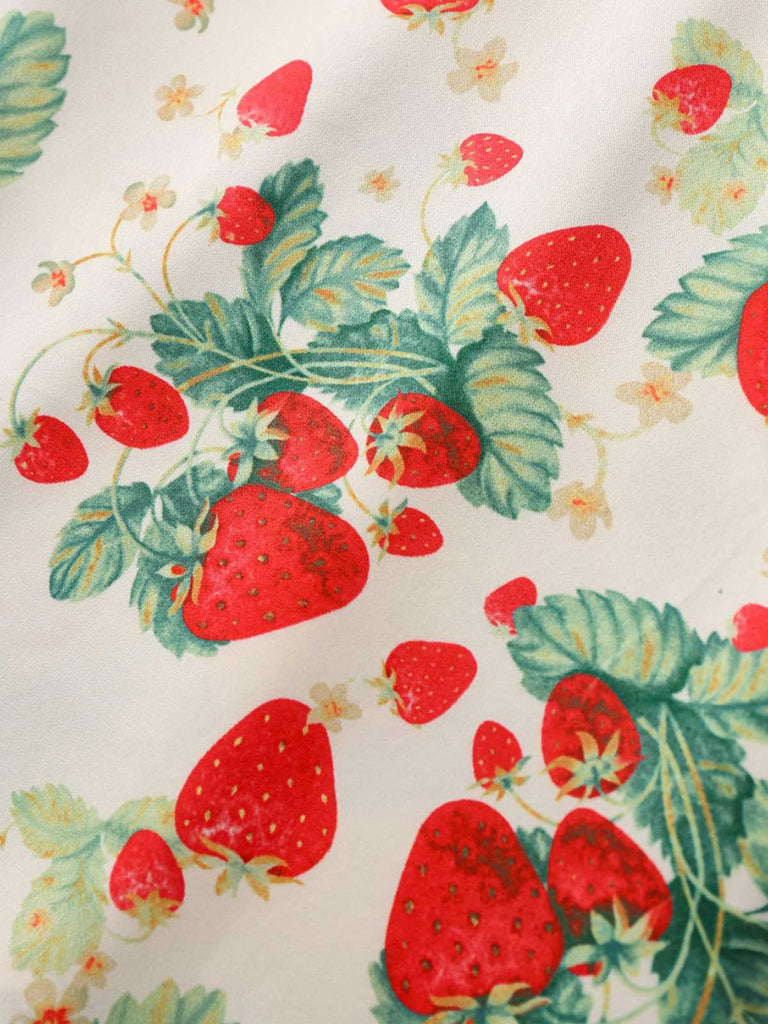 à Volants Col Carré Sans Manches Florale Imprimée Évasée Robe Années 1950 17