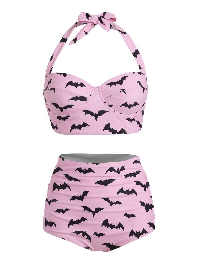 [Prévente] Maillot de Bain Dos Nu Lacé Toile d'Araignée Noir années 50 5
