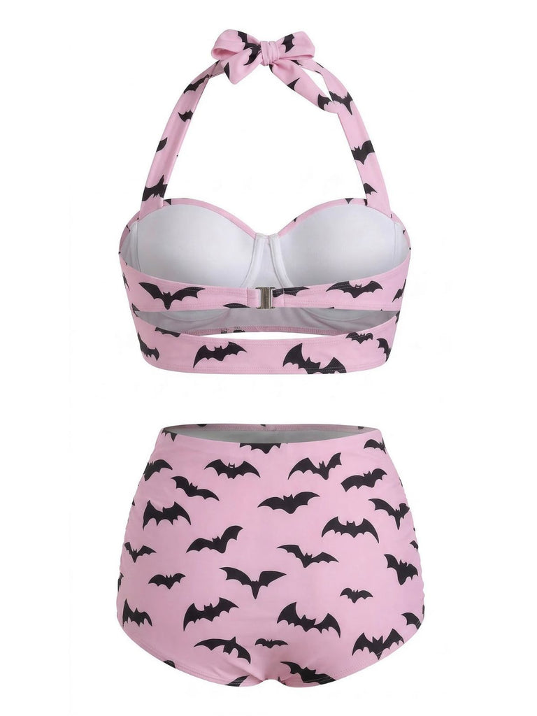 [Prévente] Maillot de Bain Dos Nu Lacé Toile d'Araignée Noir années 50 6