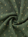 Col Carré Broderie Jacquard Smockéé Robe Années 1940 7