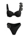 Ensemble Bikini Rose 3D Uni Années 50