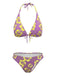 1960s Floral Tropical Bikini - vintage fashion, retro style