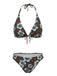 1960s Floral Tropical Bikini - vintage fashion, retro style