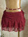 Ensemble bikini col halter et cache-maillot fleurie années 1960