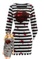 Robe courte Halloween de prisonnier rayée à éclaboussures de sang années 1970