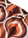 [Prévente] Robe Maxi Halter Col V Profond Découpé Imprimé Abstrait Années 70