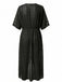 Robe Cache-Maillot Longue Transparente à Pois Nouée Années 1970