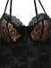 Detail: 1980s Leopard Lace Bodysuit with Apron Lingerie Set, timeless beauty, perfect for vintage fashion lovers