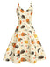 Robe de Costume Années 50 Avec Cape Déguisement Halloween 2