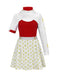3PCS Ensemble de costumes contrastés Red Zombies Nova Hollow