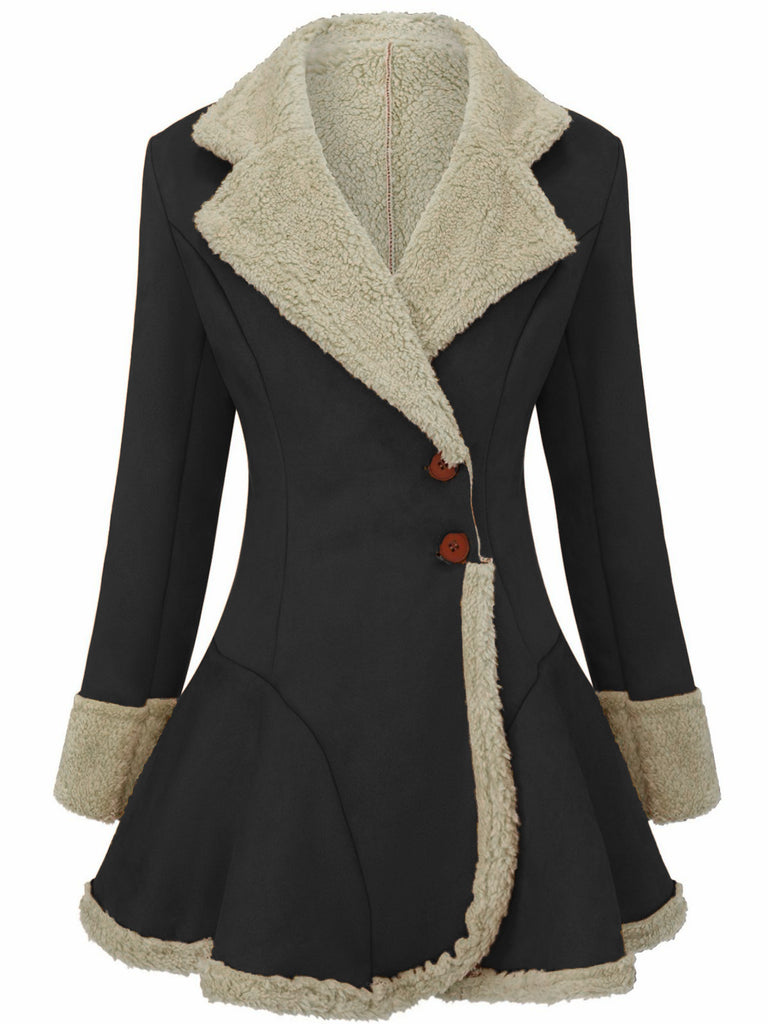 Blazer En Daim Vintage Pour Femme - Veste Boutonnée Automne-hiver - Faux Daim - Style Décontracté Tendance